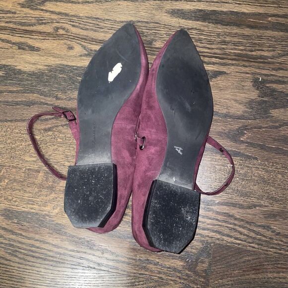 REBECCA MINKOFF Women's Faye Suede Studded Shoes Ankle Strap Flats Size 9 $125 - Picture 6 of 8